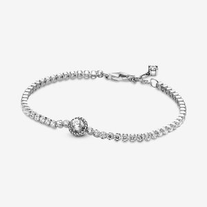 Pandora Sparkling Tenisove Non-Charms Strieborne | 798AYRUQW