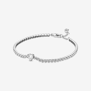Pandora Sparkling Tenisove Reťaz Strieborne | 041TUGWZQ