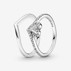 Pandora Sparkling Wishbone Pinky Viacfarebný | 945DCRVUT