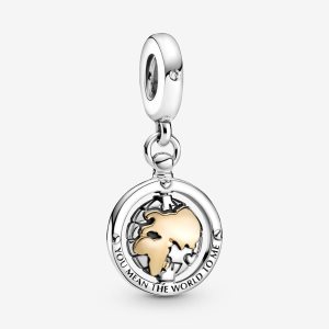 Pandora Spinning World Visieť Two-tone | 739XASUTG