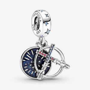 Pandora Star Wars Lightsaber Double Visieť Strieborne | 690ZDCBPI