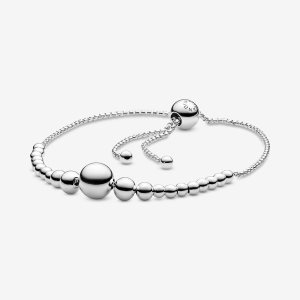 Pandora String of Beads Slider Reťaz Strieborne | 948FOUHIE