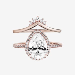 Pandora Teardrop Wishbone Stacking Súpravy Prsteňov Viacfarebný | 259HWDYEC