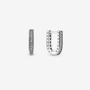Pandora U-shaped Obruč Strieborne | 901ZDLFKW