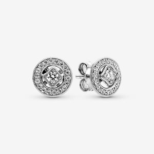 Pandora Vintage Circle Stud Strieborne | 389AGVCLF