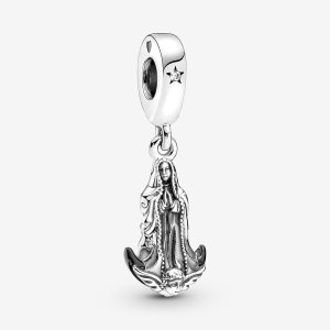 Pandora Virgin of Guadalupe Motif Charms Strieborne | 598JHIWAK