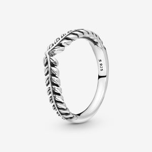 Pandora Wheat Grains Wishbone Stohovateľné Strieborne | 951FZAPLX