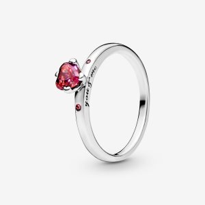 Pandora You & Me with Pink CZ Solitaire Strieborne | 547MAZNXY