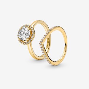 Pandora of Sparkling Wishbone Súpravy Prsteňov Viacfarebný | 872UZLSYD