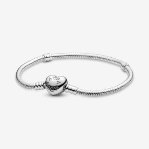 Pandora with Clasp Charms Strieborne | 208HBNRUI